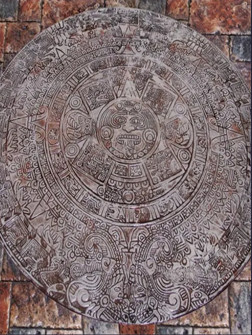 Aztec Calendar Medallion